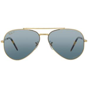 New Aviator Polarized Clear Gradient Dark Blue Sunglasses RB3625 9196G6