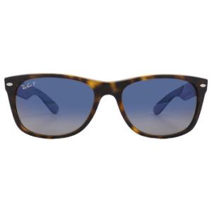 New Wayfarer Polarized Blue Gradient Square Sunglasses RB2132 86578