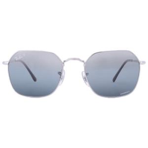 Open Box  Ray Ban Jim Polarized Blue Gradient Irregular Sunglasses RB3694 9242G6
