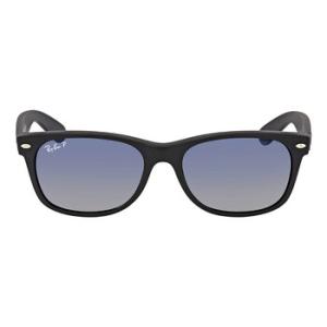 Open Box  Ray Ban New Wayfarer Classic Polarized BlueGrey Gradient Sunglasses RB2132 601S78