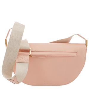 Peach Pink Small Olympia Leather Shoulder Bag