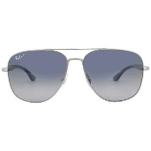 Polarized BlueGrey Square Sunglasses RB3683 00478