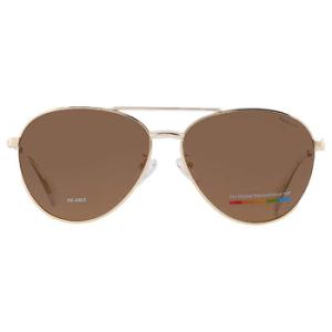 Polarized Bronze Pilot Sunglasses PLD 4142GSX 001QSP