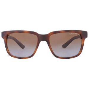 Polarized Brown Gradient Square Sunglasses AX4026S 8029T5
