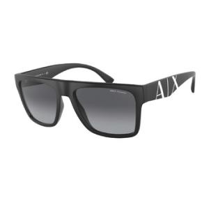 Polarized Grey Gradient Browline Sunglasses AX4113SF 8078T3