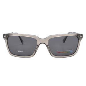 Polarized Grey Rectangular Sunglasses PLD 4116SX 010AM9
