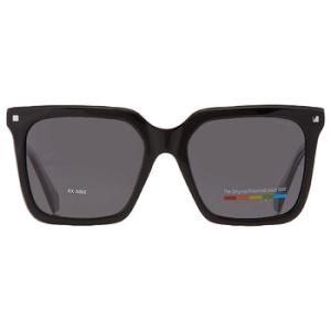 Polarized Grey Square Sunglasses PLD 4115SX 0807M9