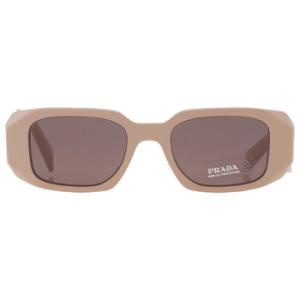 Purple Brown Rectangular Sunglasses PR 17WS VYJ6X1
