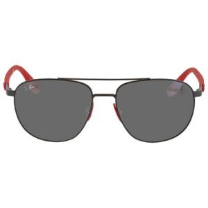 Scuderia Ferrari Grey Mirror Square Sunglasses RB3659M F0026G