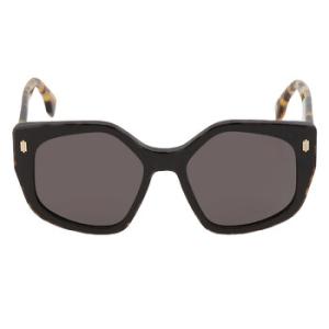 Smoke Geometric Sunglasses FE40017I 01A