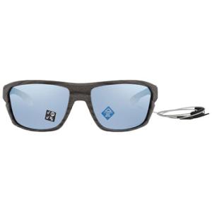 Split Shot Woodgrain Blue Prizm Polarized Rectangular Sunglasses OO9416 941616