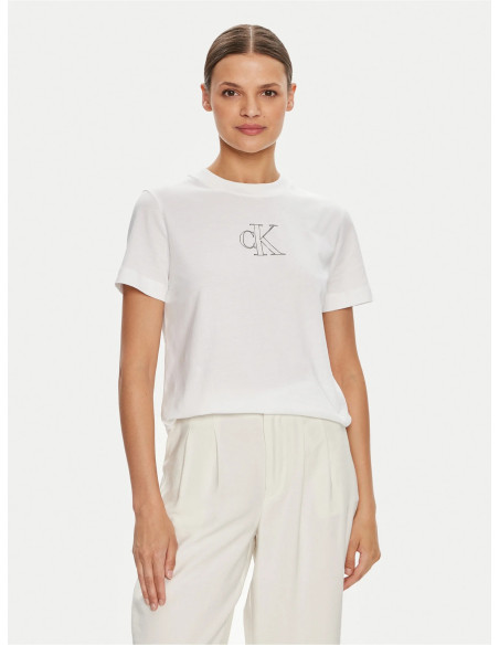 CALVIN KLEIN - OUTLINED CK REGULAR TEE