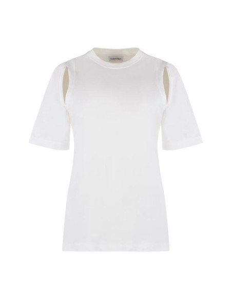 CALVIN KLEIN - REGULAR SHOULDER CUT OUT T-SHIRT