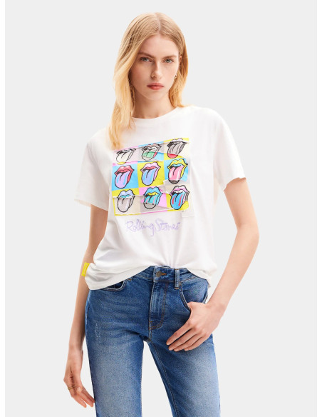 DESIGUAL - Multicolour The Rolling Stones T-shirt