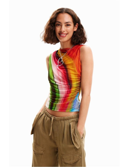 DESIGUAL - Tulle wave T-shirt