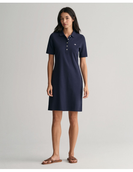 Gant - SLIM SHIELD SS PIQUE POLO DRESS