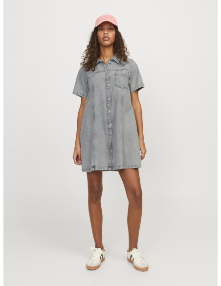 JJXX - JXAMOR A SHAPE SS DENIM DRESS DNM