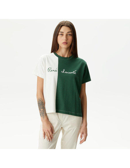 Lacoste - Lacoste Women's Loose Fit Crew Neck T-Shirt