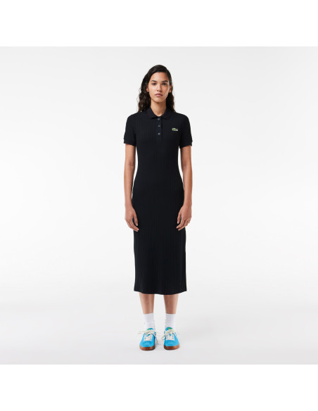 Lacoste - WOMEN'S POLO-STYLE MIDI DRESS