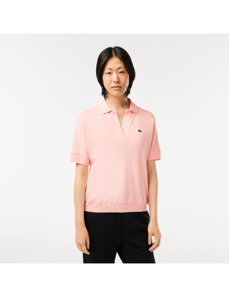 Lacoste - Womens Loose Fit Flowy PiquÃ© Polo