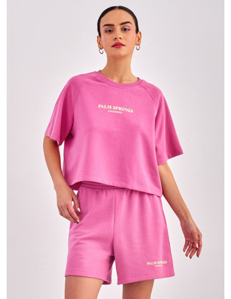 ONLY - ONLAREA S/S O-NECK PRINT TOP BOX UB SWT