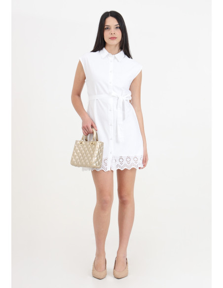 ONLY - ONLLOU EMB S/S SHIRT DRESS PTM