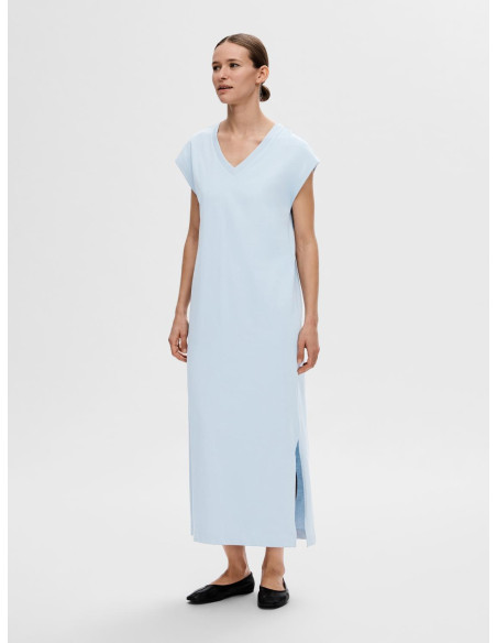 SELECTED FEMME - SLFESSENTIAL SL V-NECK ANKLE DRESS NOOS