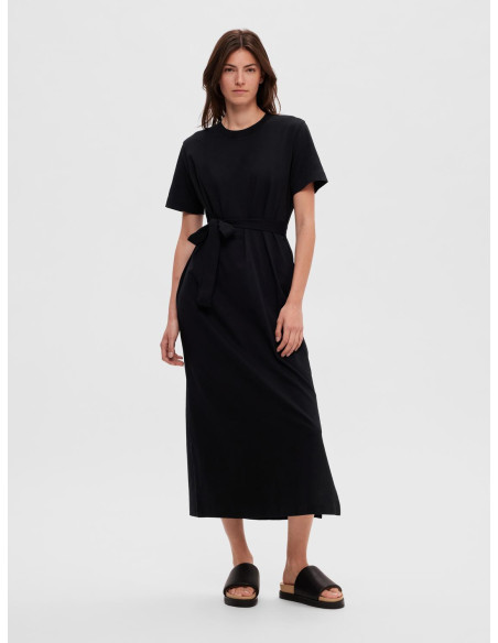 SELECTED FEMME - SLFESSENTIAL SS ANKLE TEE DRESS