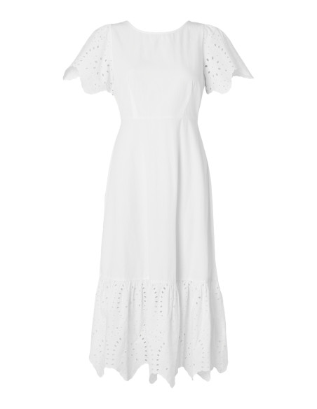 SELECTED FEMME - SLFKELLI SS ANKLE BRODERI DRESS B