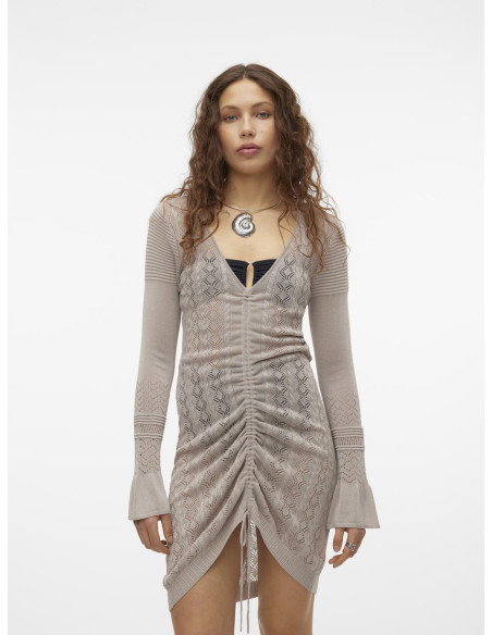Somethingnew by Vero Moda - SNEVE LS KNIT SHORT DRESS - IBZ