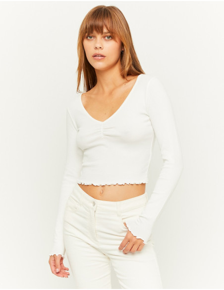 Tally Weijl - BASIC LONG SLEEVES T-SHIRT