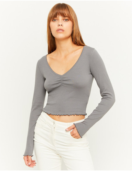 Tally Weijl - BASIC LONG SLEEVES T-SHIRT