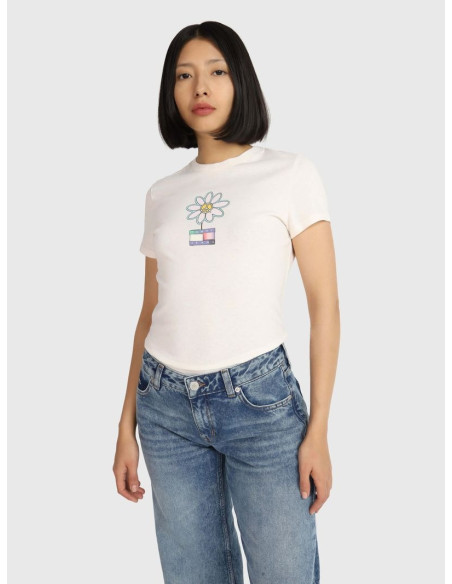 Tommy Jeans - TJW SLIM FLWR PWR 2 TEE