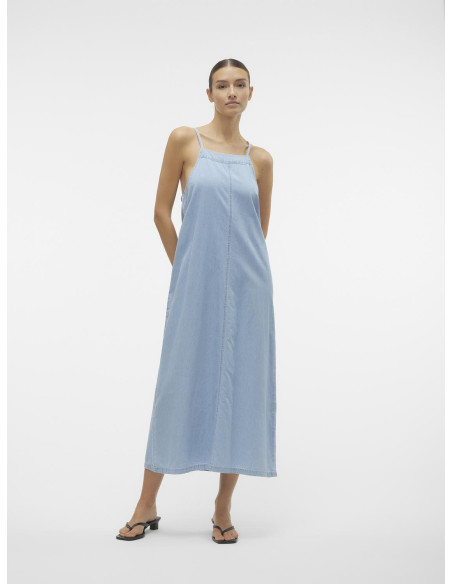 Vero Moda - VMADELYN SL CALF DENIM DRESS YO350