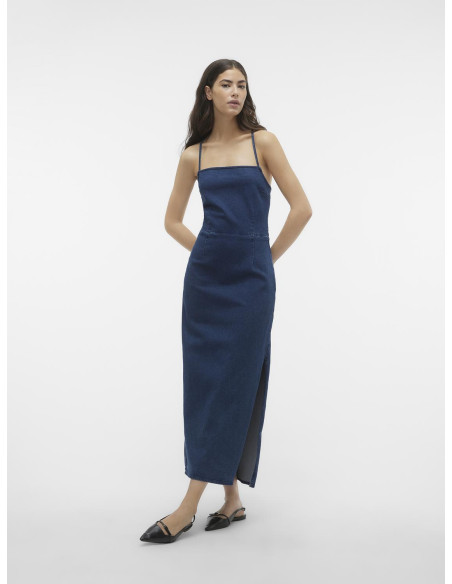 Vero Moda - VMISLA SL LONG SLIM SLIT DNM DRESS YO333