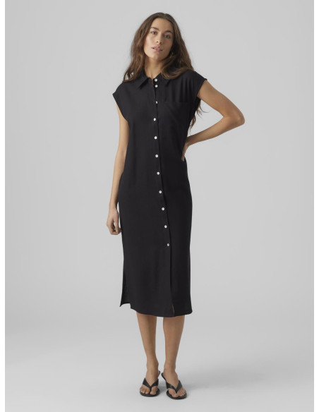 Vero Moda - VMMYMILO SL CALF SHIRT DRESS WVN GA