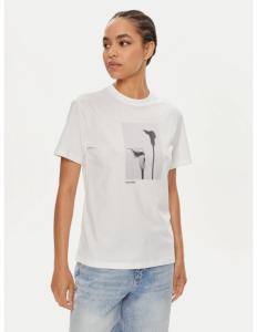 CALVIN KLEIN - B&W FLOWER REGULAR T-SHIRT