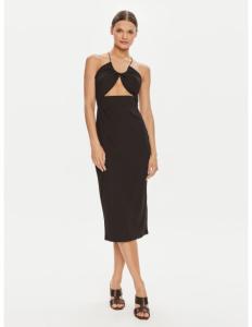 CALVIN KLEIN - TIE DETAIL LONG DRESS