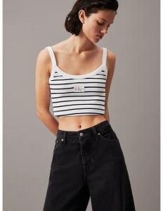 CALVIN KLEIN - WOVEN LABEL RIB BRALETTE