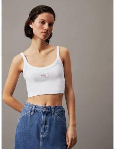 CALVIN KLEIN - WOVEN LABEL RIB BRALETTE