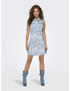 ONLY - ONLZINDY SL AOP DNM DRESS GUO