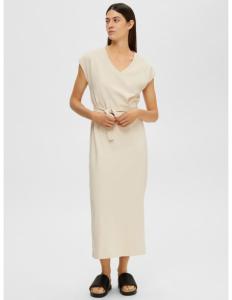 SELECTED FEMME - SLFESSENTIAL SL V-NECK ANKLE DRESS NOOS