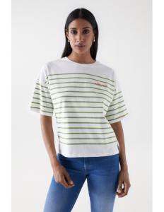 Salsa Jeans - STRIPED BRANDING T-SHIRT