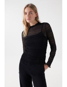 Salsa Jeans - TEXTURED SHEER LONG SLEEVE