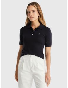 Tommy Hilfiger - CO LYOCELL BUTTON POLO SS SWT