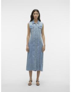 Vero Moda - VMZADIE SL 7/8 DENIM DRESS ME309