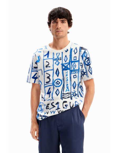 DESIGUAL - Arty motif T-shirt