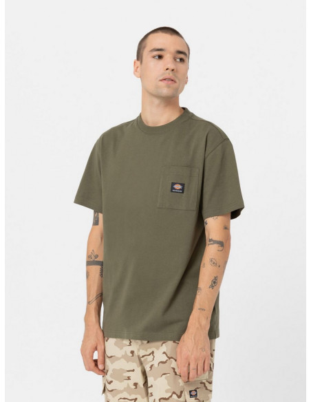 Dickies - SKATEBOARDING HEAVYWEIGHT SS POCKET TEE DARK OLIVE