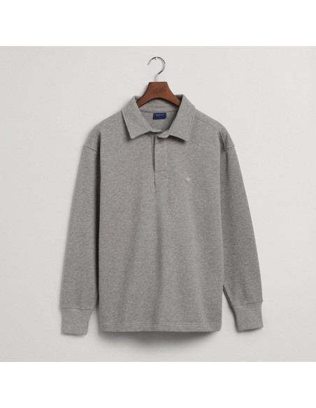 Gant - CONTRAST COLLAR PIQUE LS RUGGER