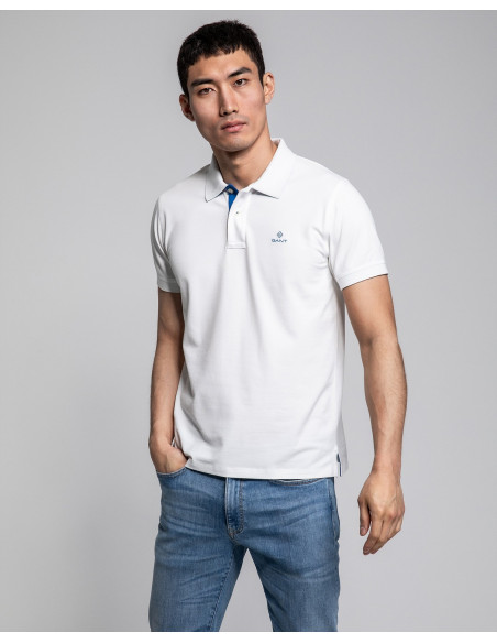 Gant - CONTRAST COLLAR PIQUE SS RUGGER